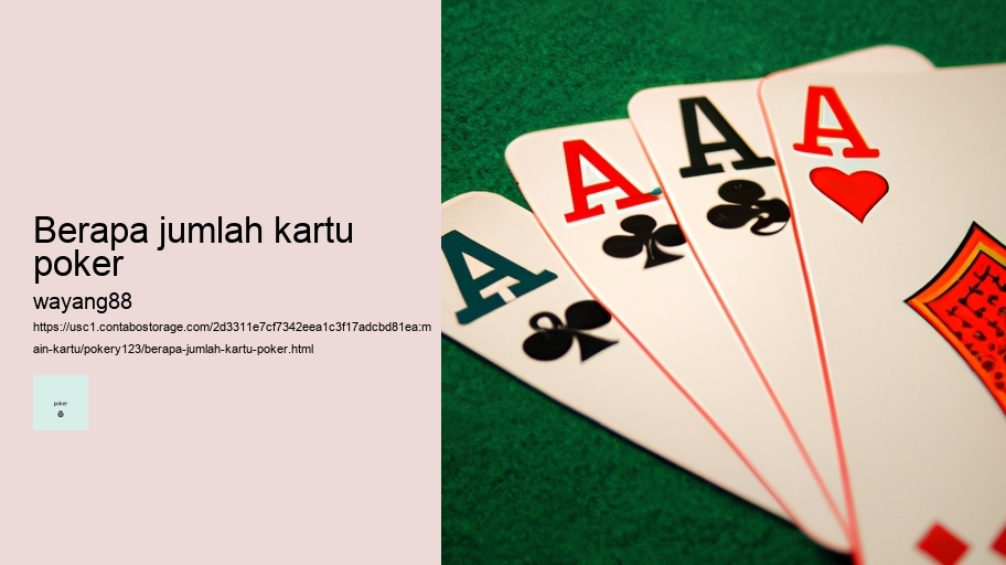 berapa jumlah kartu poker