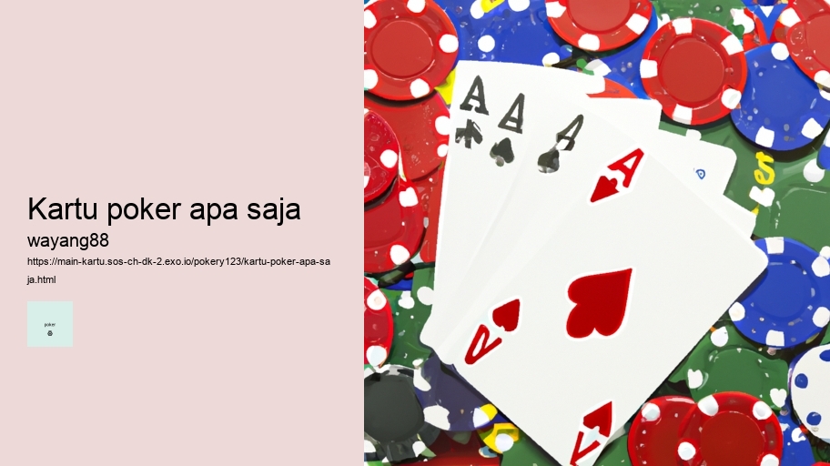 kartu poker apa saja